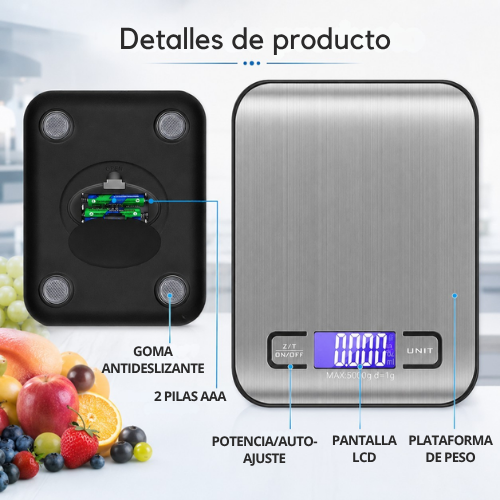 BALANZA DIGITAL DE ACERO INOXIDABLE