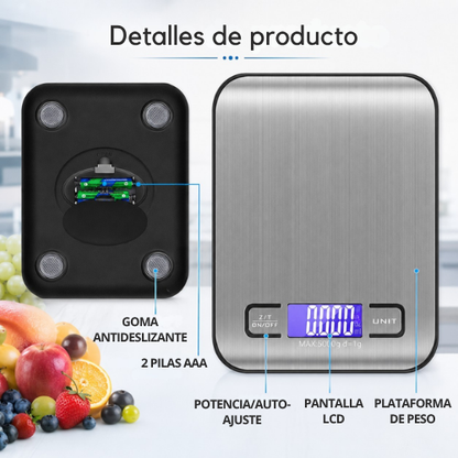 BALANZA DIGITAL DE ACERO INOXIDABLE
