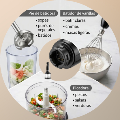 BATIDORA DE MANO 4 EN 1