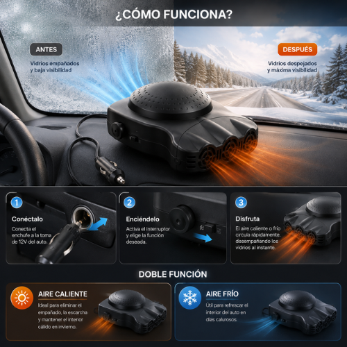 CALENTADOR Y ENFRIADOR DE COCHE PORTÁTIL
