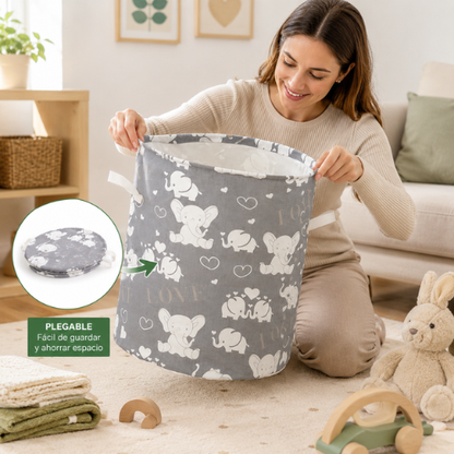 CESTA DE ALMACENAMIENTO PLEGABLE (50 × 38 cm)