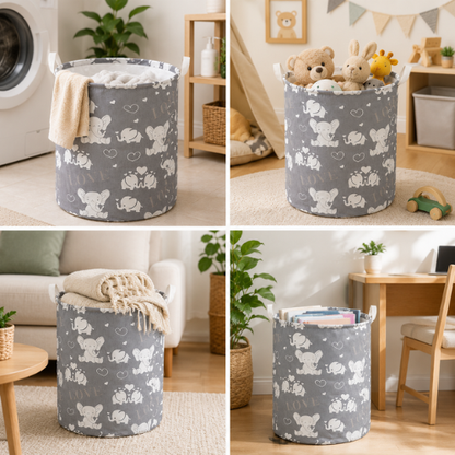 CESTA DE ALMACENAMIENTO PLEGABLE (50 × 38 cm)