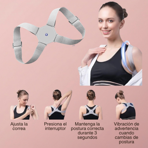 CORRECTOR POSTURA ESPALDA AJUSTABLE CON SENSOR