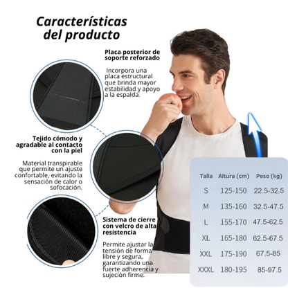 CORRECTOR DE POSTURA PARA MUJERES Y HOMBRES