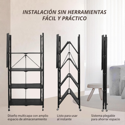 ESTANTE METÁLICO PLEGABLE DE 5 NIVELES