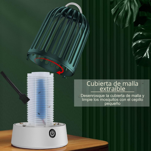 LÁMPARA MATA MOSQUITOS RECARGABLE