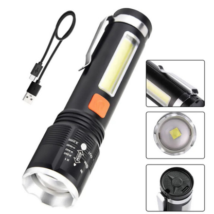 LINTERNA TÁCTICA LED RECARGABLE