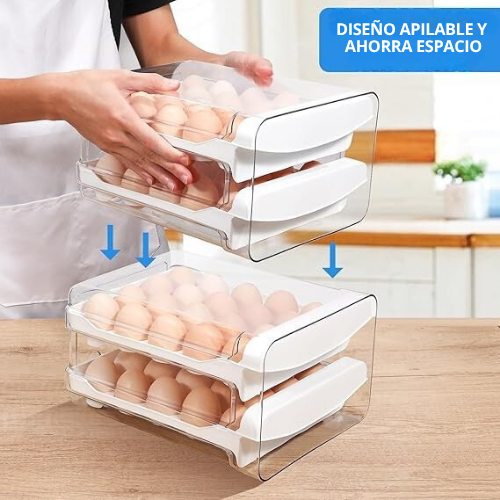 ORGANIZADOR DE HUEVO DE DOS NIVELES