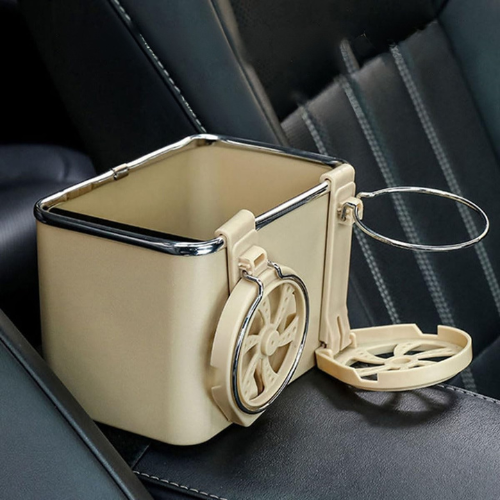ORGANIZADOR PARA VEHÍCULO CON PORTAVASOS