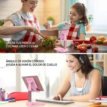 SOPORTE PLEGABLE Y AJUSTABLE PARA CELULAR