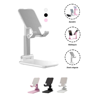 SOPORTE PLEGABLE Y AJUSTABLE PARA CELULAR