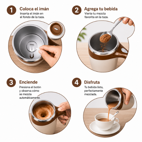 TAZA MEZCLADORA CON AGITADOR MAGNÉTICO