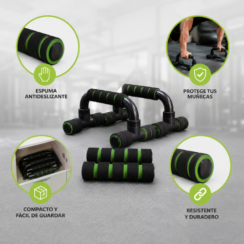 BARRAS DE FLEXIÓN TIPO PUSH-UP