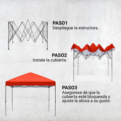 CARPA TOLDO PLEGABLE 2X2MTS