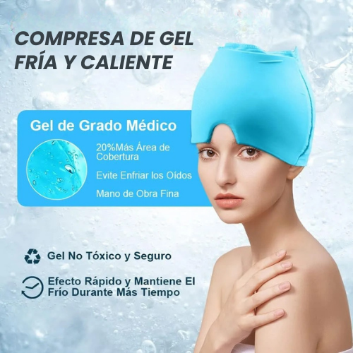 GORRO ANTI MIGRAÑA FRIA Y CALIENTE