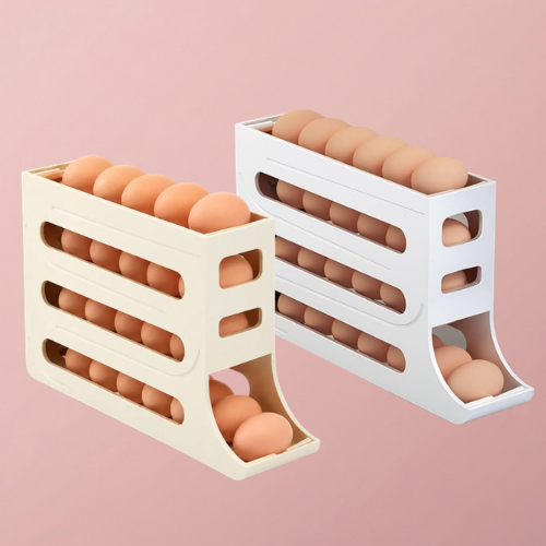 DISPENSADOR DESLIZANTE DE HUEVOS DE 4 NIVELES