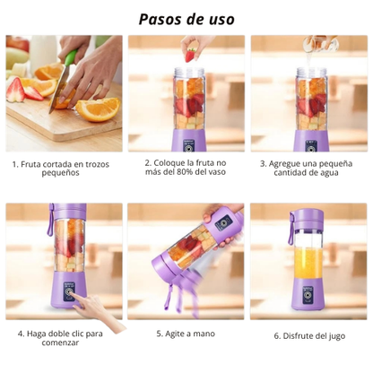 LICUADORA PORTÁTIL RECARGABLE