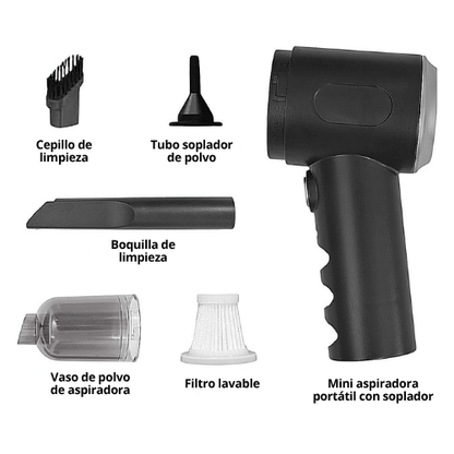 MINI ASPIRADORA PORTÁTIL CON SOPLADOR