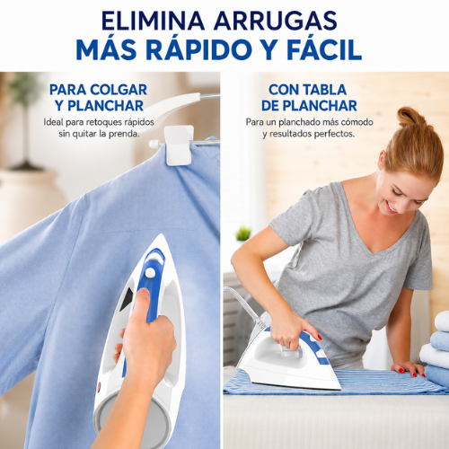 PLANCHA ELÉCTRICA A VAPOR DE ROPA