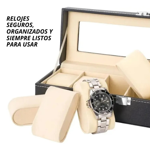 PORTARELOJ DE 6 COMPARTIMENTOS